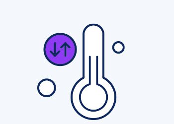 clipart icon of a smart thermostat.