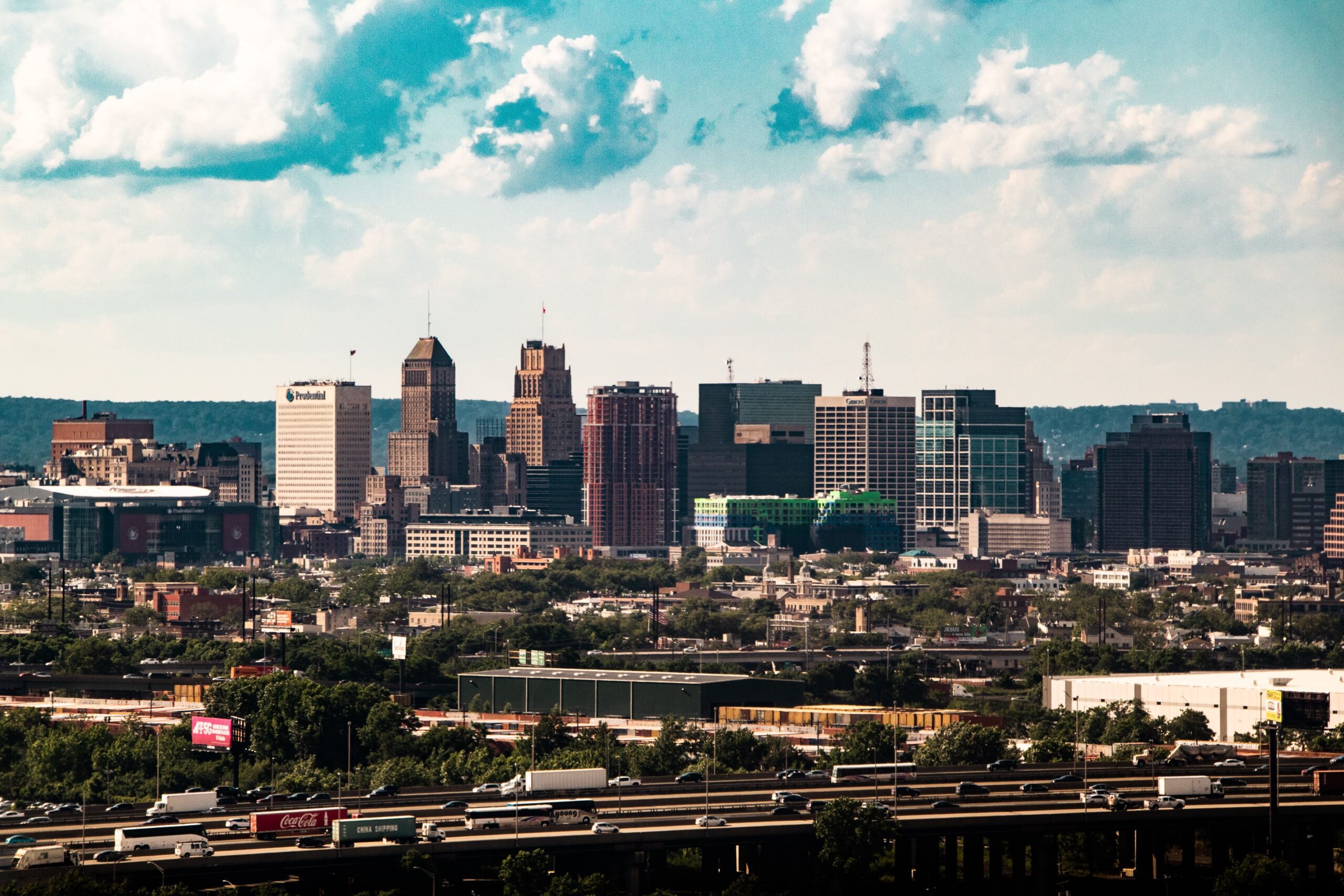 City skyline in Newark, New Jersey