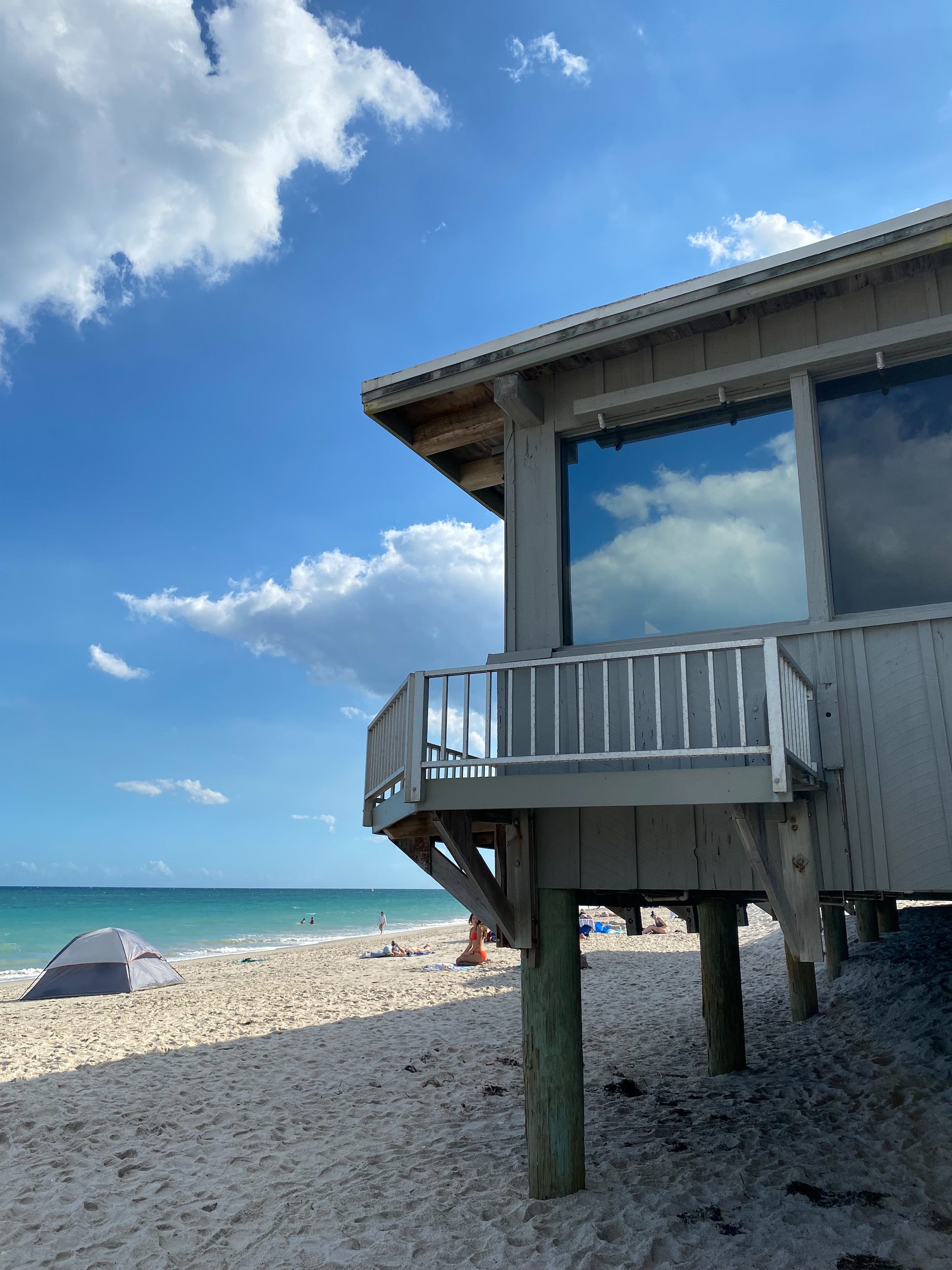 House on the beach near Hialeah, Florida