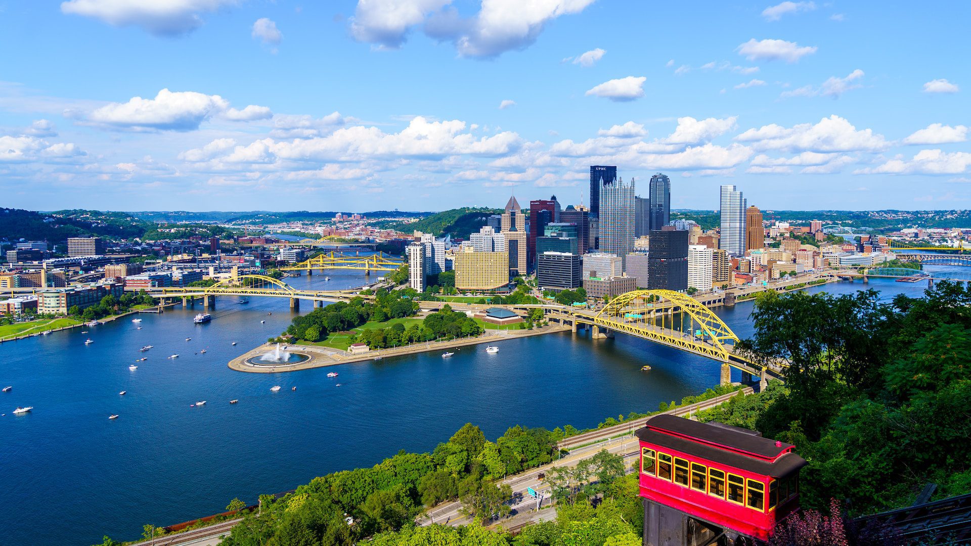 View of downtown Pittsburgh, Pennsylvania.
