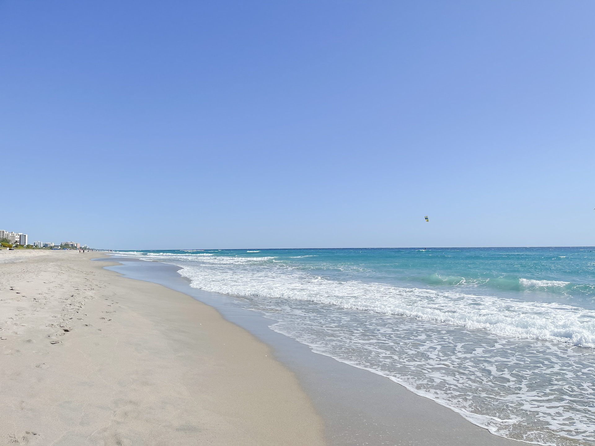 View of beach in Boca Raton, Florida.