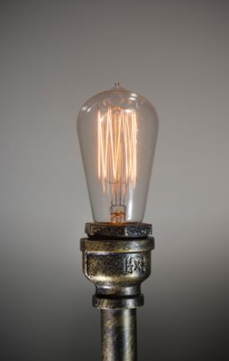 Photo of a lightbulb taken in Des Plaines, Illinois.