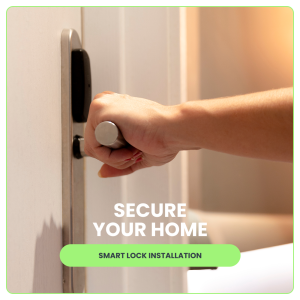 Smart lock installation services provided by Geeks on Site's team of dedicated smart lock providers.