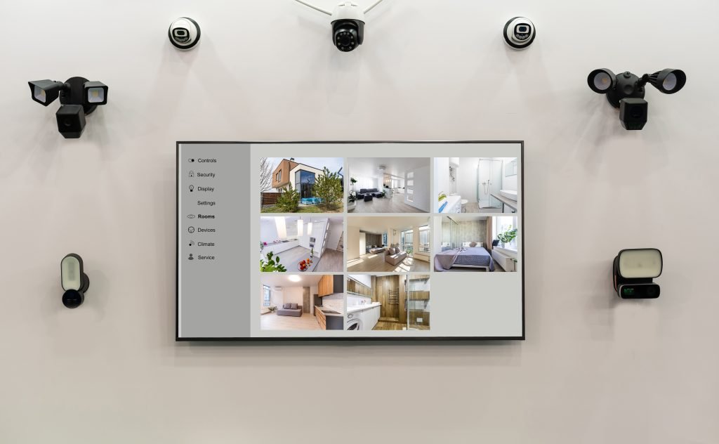 tv integrated with security cameras