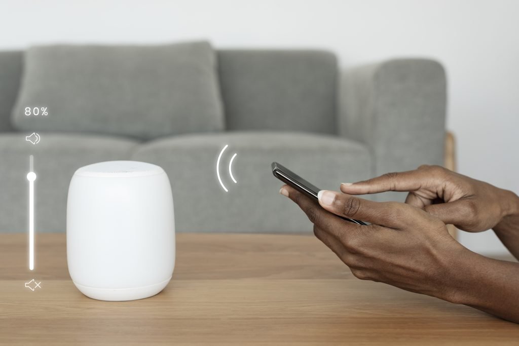 Phone connecting with smart speaker