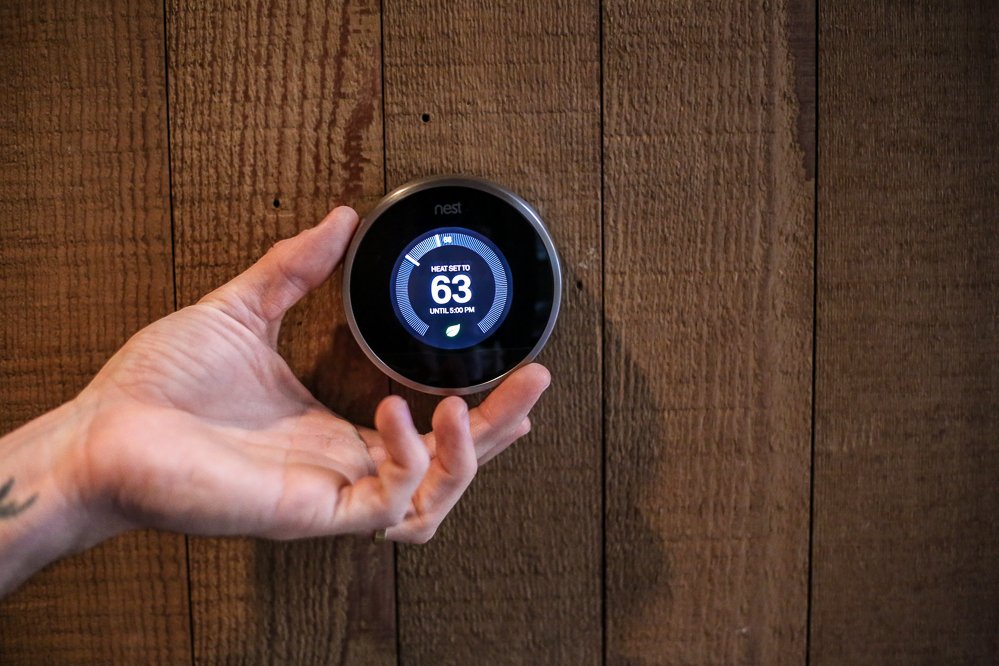placing newer nest thermostat generation on the wall