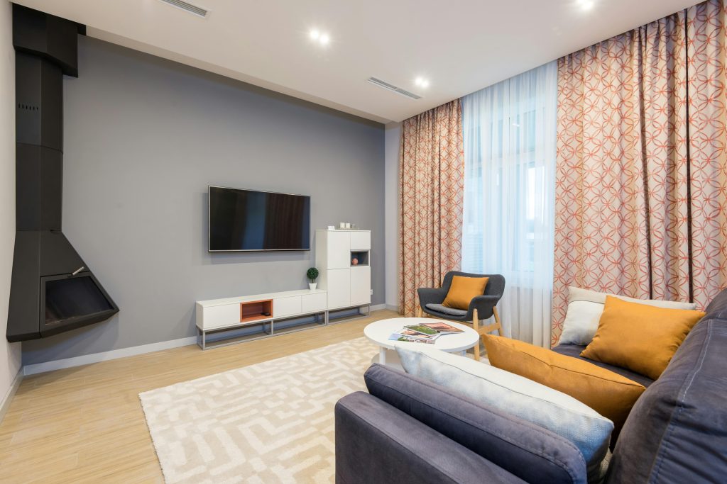 tv mounted on drywall