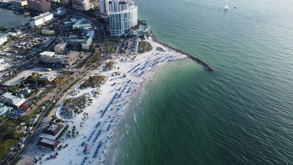 aerial view of Clearwater, FL