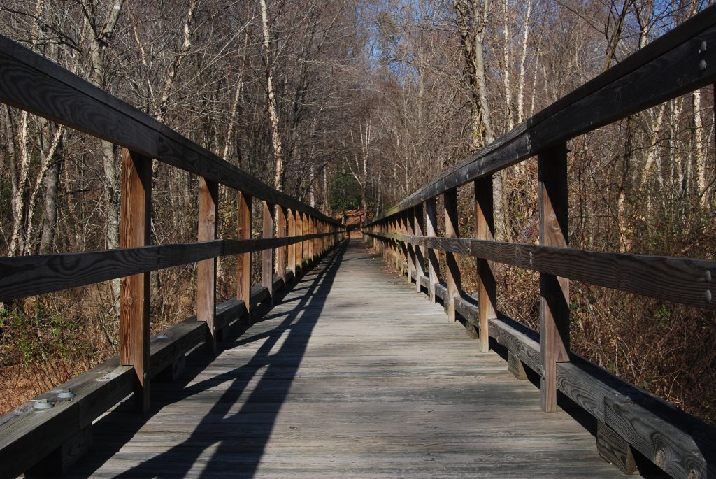bridge in Totopotomoy Creek in Mechanicsville, Virginia