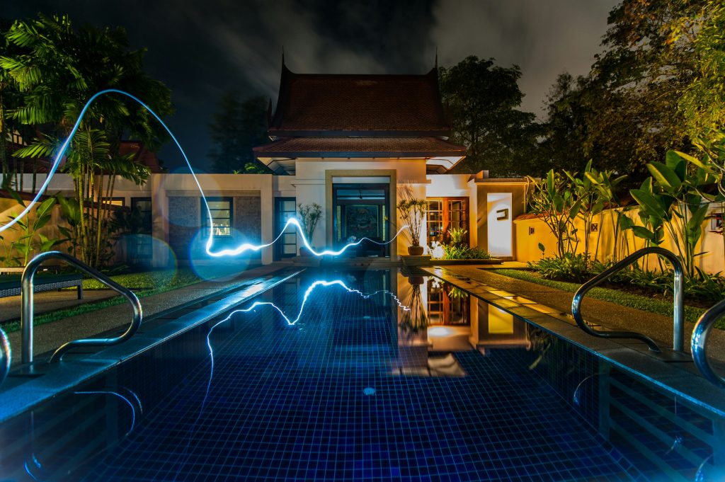 smart home backyard