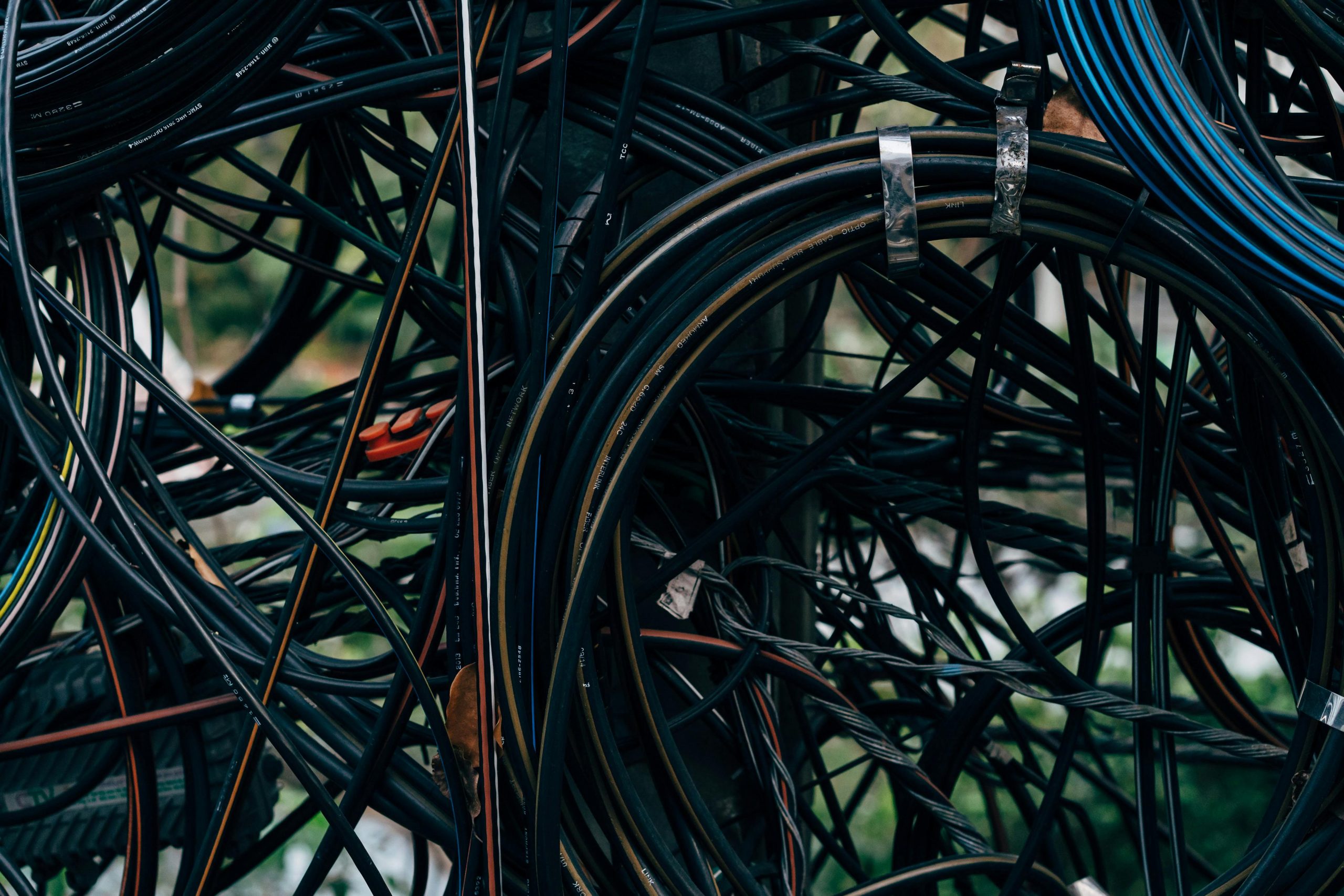 exterior cords and wires