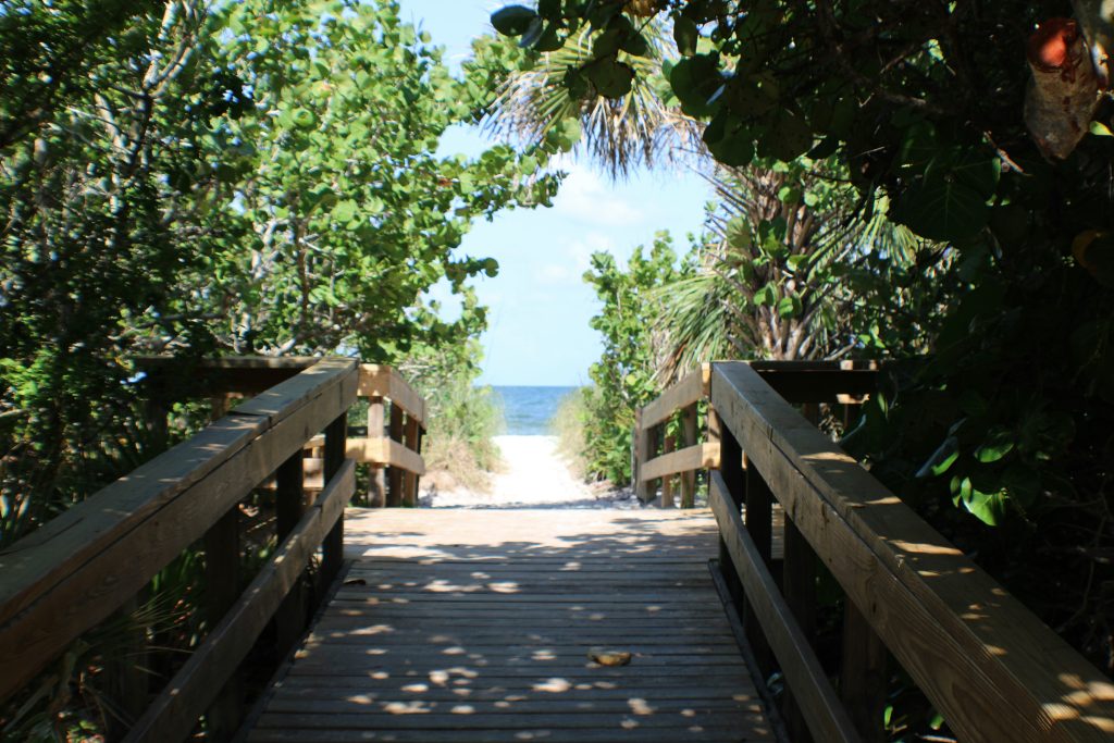 view of Delnor-Wiggins Pass State Park in Naples, FL