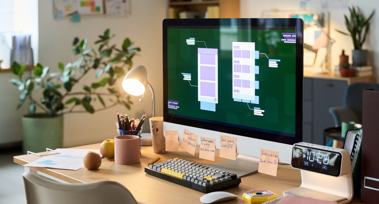 Computer workstation being set up after a Windows 11 factory reset with apps ready to be reinstalled
