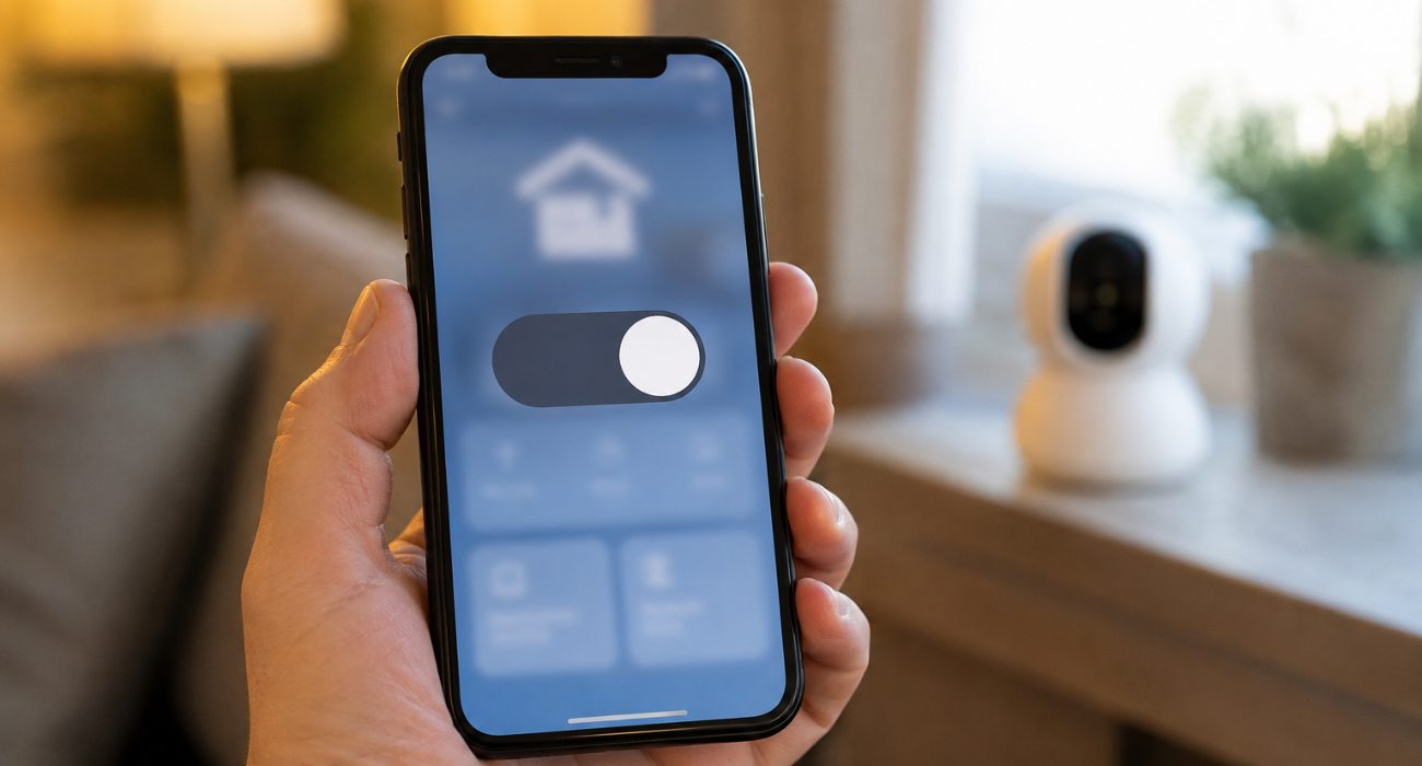 Turning off a Ring camera through the Ring app by disabling motion detection